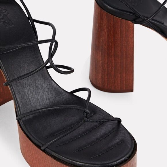 Gia Borghini X RHW Rosie Strappy Platform Sandals, New, Size EU 39.5 - Picture 3 of 14